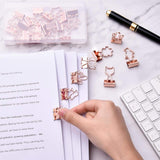 Ring binder - Suitable for office and school - Multifunctional - Rose gold - 24 pieces - 45-Degree Angle