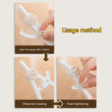 Compass - for drawing circles - adjustable scale - white - 1 piece