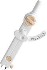 Compass - for drawing circles - adjustable scale - white - 1 piece - 45-Degree Angle
