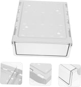 Under Desk Storage Box - Hidden Drawer - No Punching - Large Capacity - 1 Pack - Front View