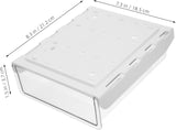 Under Desk Storage Box - Hidden Drawer - No Punching - Large Capacity - 1 Pack - Side View