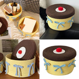 Storage Basket - Woven Cotton - Dustproof Desk Ornaments - 1 Pack