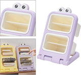 Storage Box - Fun Desk Decorations - Plastic Storage Bucket - Purple - 1 Pack - Top-Down View