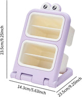Storage Box - Fun Desk Decorations - Plastic Storage Bucket - Purple - 1 Pack