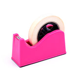 Tape dispenser - met snijmeshouder - Rozerood - 1 verpakking