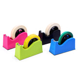 Tape dispenser - met snijmeshouder - Rozerood - 1 verpakking - Front View