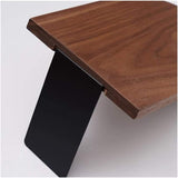 Bookends - Non-slip bookends - Heavy duty wooden bookends - Removable - 2-pack - Side View
