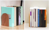Bookends - Non-slip bookends - Heavy duty wooden bookends - Removable - 2-pack