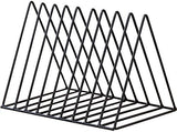 Bookends - Metal Stand - Folder - Black 9-Grid - 1 Pack