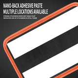 Car Key Box - Handy Bottle Holder for the Back Seat - Car Interior Accessory for Campers and Trucks - Orange - Leather