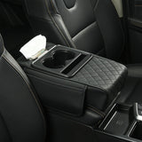 Car Key Box - Car Armrest Mat - Car Accessory Storage Mat - Wear-resistant and Anti-Fouling - Armrest Box Mat - Black