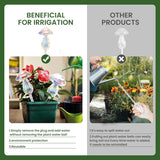 Plant Watering Balls - 2 Pack Self-Watering Planter Inserts, Plant Watering Devices, Glass Watering Balls for Houseplants, Mushroom Watering Balls, Top-Fill Watering Systems - Side View