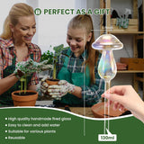 Plant Watering Balls - 2 Pack Self-Watering Planter Inserts, Plant Watering Devices, Glass Watering Balls for Houseplants, Mushroom Watering Balls, Top-Fill Watering Systems - 45-Degree Angle