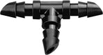 50 pieces Drip Irrigation 1/4" Tee with Barb, Barb Connectors Fit Universal 1/4 Inch Drip Hose, Irrigation Tee for Drip or Sprinkler System