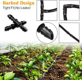 Drip Irrigation Couplings - Pack of 110 Couplings for 1/4" Hoses, Barb Connectors for Drip or Sprinkler Systems