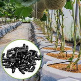 50 pieces drip irrigation 1/4' barb elbow fittings, barb connectors fit universal 1/4 inch hoses, irrigation elbow for sprinkler system - 45-Degree Angle