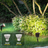 LED 5W Outdoor Spotlight Flag Lamp White Waterproof Landscape Spotlights Plug-in Christmas Spotlights for Garden House Tree Decoration Lighting