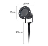 LED 5W Outdoor Spotlight Flag Lamp White Waterproof Landscape Spotlights Plug-in Christmas Spotlights for Garden House Tree Decoration Lighting
