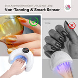 Advanced 45W UV Nail Lamp: UV Light for Gel Nails Smart Sensor Flash Cure Lamp Nail Lamp 20S Fast Curing LCD Display 3 Timers Nail Tech Must Haves LED Lamp for Professional Users - Front View