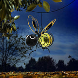 Hanging Bee Sun Garden Light Outdoor Decoration, Outdoor Statues, Figure Lighting Decorations for patio, balcony, garden ornament, housewarming (1 piece)