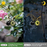 Hanging Bee Sun Garden Light Outdoor Decoration, Outdoor Statues, Figure Lighting Decorations for patio, balcony, garden ornament, housewarming (1 piece) - Front View