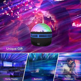 Aurora Lights Projector, Northern Lights Projector with Remote Control, Night Light Projector for Adults, for Game Room/Bedroom/Ceiling/Party - Front View