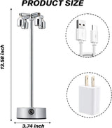 Made of high quality material and safe to use.This lamp is designed for both residential and commercial lighting projects.The metal ground spike keeps the spotlight stable and lasts longer than a plastic spike.Suitable for display cases, jewelry counters, - Side View