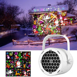Christmas Projector Lights - LED Snowflake Projector Light with USB Power for Living Room, New Year, Party, Christmas Decoration, Indoor and Outdoor (White)