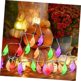pc. LED Ghost String Light for Halloween Lights, USB Powered, Flashing Modes, Decorative Lighting for Home Parties and Events - 45-Degree Angle