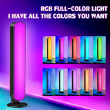RGB light strip, smart LED light strip suitable for room size, three control modes, dynamic music synchronization mode, USB interface - Top-Down View