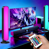 RGB light strip, smart LED light strip suitable for room size, three control modes, dynamic music synchronization mode, USB interface - 45-Degree Angle