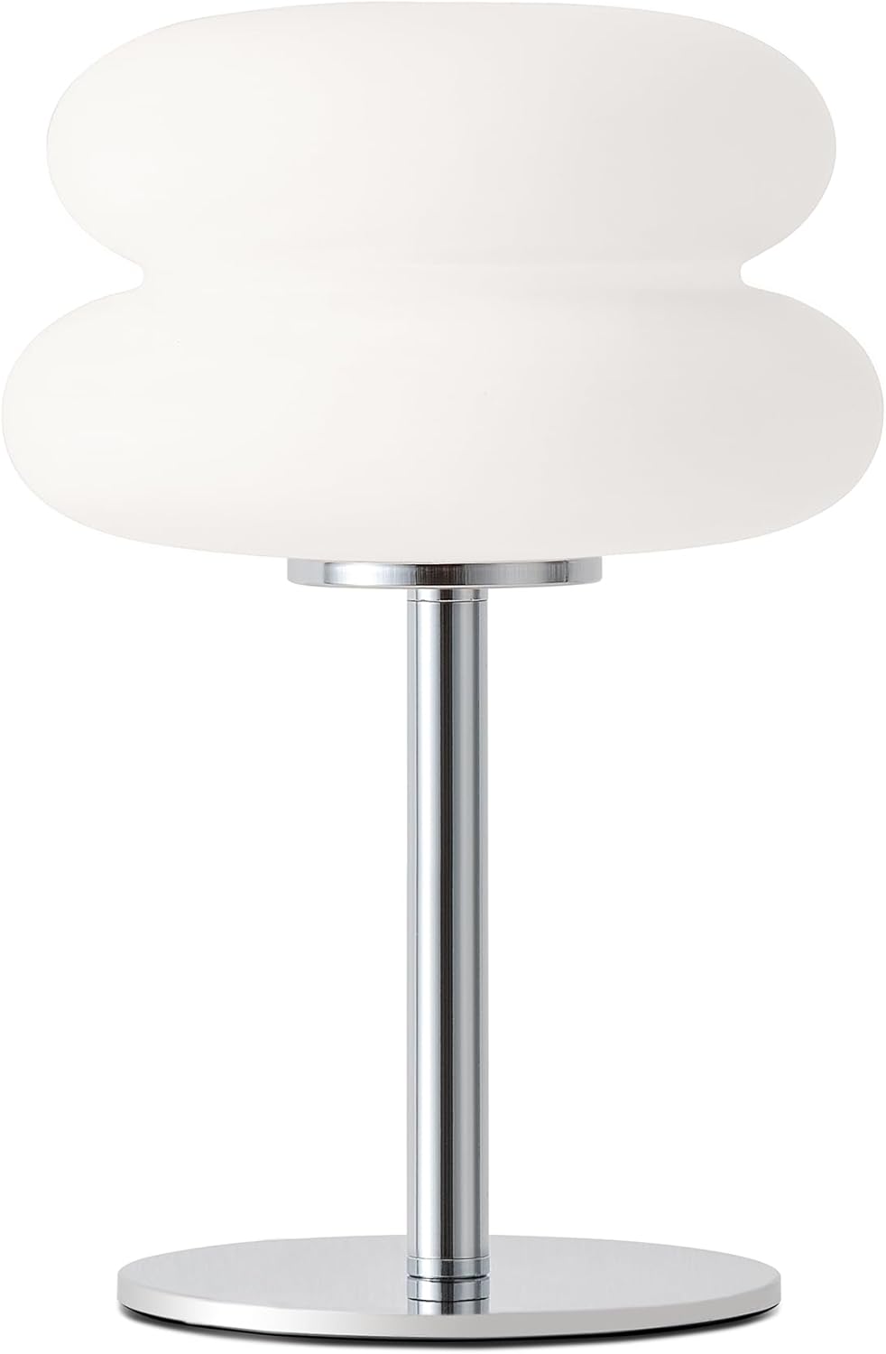 White mushroom lamp, mid-century modern bedside lamp, dimmable retro egg tart bedside lamps, atmospheric home lighting, cute bedroom and living room lamps (no glass)