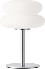 White mushroom lamp, mid-century modern bedside lamp, dimmable retro egg tart bedside lamps, atmospheric home lighting, cute bedroom and living room lamps (no glass)