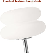 White mushroom lamp, mid-century modern bedside lamp, dimmable retro egg tart bedside lamps, atmospheric home lighting, cute bedroom and living room lamps (no glass)