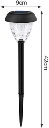 Solar Powered Outdoor Lamp - Waterproof - LED Ground Lamp - 1 Pack - Front View