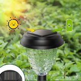 Solar Powered Outdoor Lamp - Waterproof - LED Ground Lamp - 1 Pack - Side View