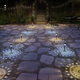 Solar Powered Outdoor Lamp - Waterproof - LED Ground Lamp - 1 Pack - Top-Down View