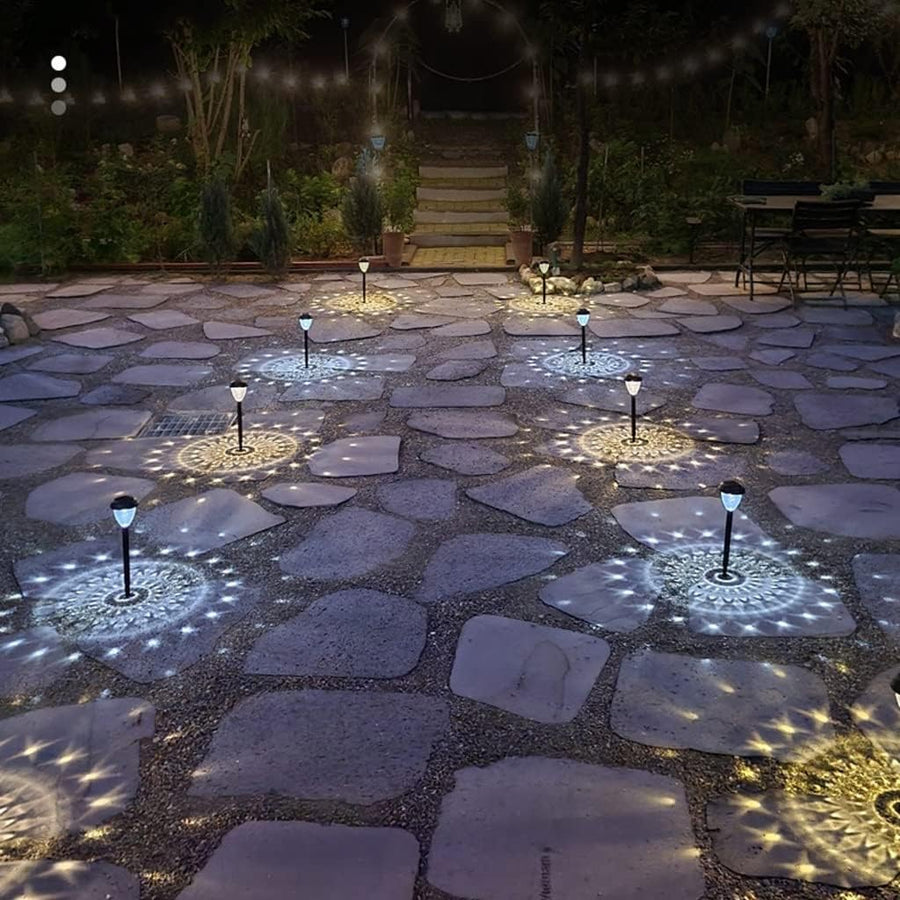 Solar Powered Outdoor Lamp - Waterproof - LED Ground Lamp - 1 Pack