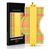 Contour irregular shape ruler contour gauge copy ruler with lock woodworking measurement shape ruler arc ruler, 10 inch