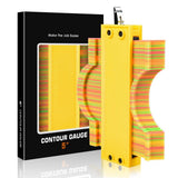 Contour irregular shape ruler contour gauge copy ruler with lock woodworking measurement shape ruler arc ruler, 10 inch