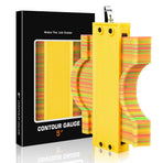 Contour irregular shape ruler contour gauge copy ruler with lock woodworking measurement shape ruler arc ruler, 10 inch