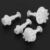 Cake Decorating Flower Pattern Fondant Cutter DIY Baking Tools for Kitchen Supplies - Front View