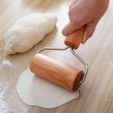 Beech Rolling Pin Double-Sided Wooden Flour Dumpling Wrapper Roller Rolling Pin Hand-Held Baking Tools / 117 - Side View