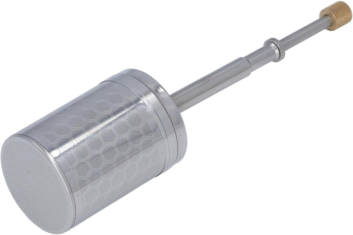 Coffee and Tea Maker, Stainless Steel Plunger Coffee Egg Maker, Spring-Driven Strainer Reusable Coffee Brewing Plunger Filter
