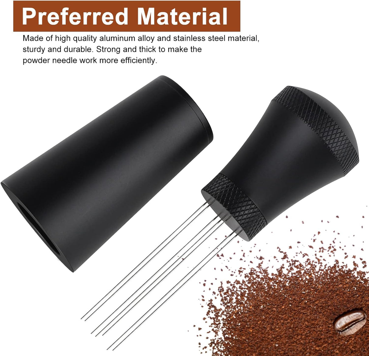 Csuntikulo WDT Tool, improved WDT Tool Espresso needle with 7 fine needles, coffee tamper espresso needle, coffee accessories, espresso coffee mixer, espresso coffee mixer for barista