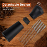 Csuntikulo WDT Tool, improved WDT Tool Espresso needle with 7 fine needles, coffee tamper espresso needle, coffee accessories, espresso coffee mixer, espresso coffee mixer for barista - Side View