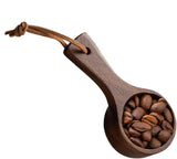 Wooden Coffee Measure Cup - Coffee Measuring Cup, Wooden Coffee Tools, Wooden Coffee Measure Cup | Natural Wooden Coffee Measure Cup, Luxury Spoon Tool with Long Handle, AC