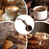 Wooden Coffee Measure Cup - Coffee Measuring Cup, Wooden Coffee Tools, Wooden Coffee Measure Cup | Natural Wooden Coffee Measure Cup, Luxury Spoon Tool with Long Handle, AC - Front View