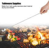 Long spoon, telescopic stainless steel spoon for tableware - Front View