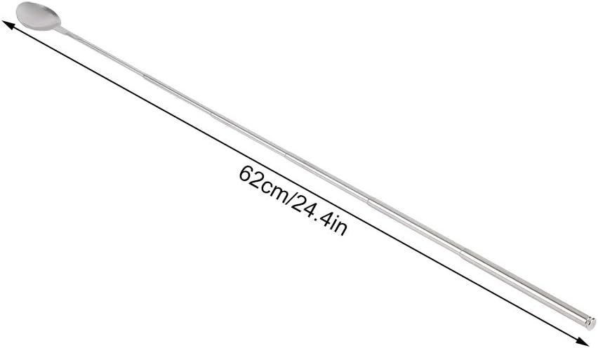 Long spoon, telescopic stainless steel spoon for tableware